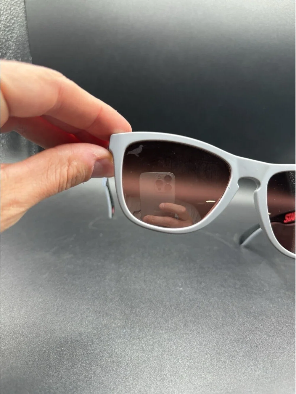 Oakley Frogskin Staple Matte Fog/Prizm Dark Golf Lenses  OO9013-K655